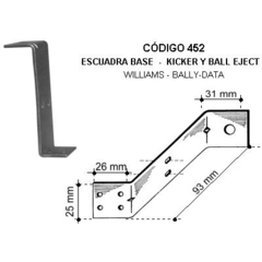 Esc. base: Kicker y Ball Eject  W-B-D 4 agujeros