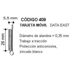 Resorte de tarjeta móvil  -Data East-