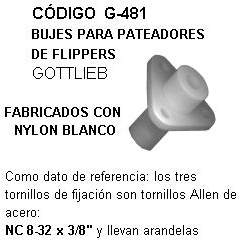 Bujes para pateadores de flippers: Gottlieb