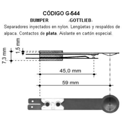 Lengüeta Bumper Gottlieb