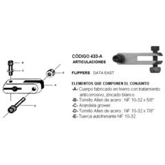 Balancín flipper para Data