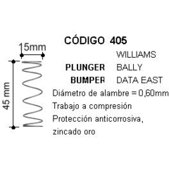 Resorte Plunger Bumper