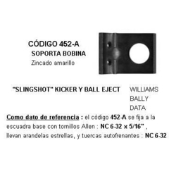 Esc. soporte bobina : Kicker y Ball Eject  W-B-D