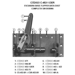 Esc.base flipp. p/ Data completa s/bob. Der.