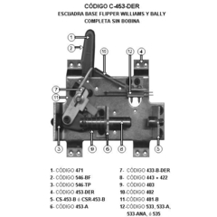 Esc.base flipp. p/ W y B completa s/bob. Der.