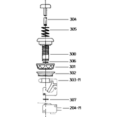 Sujeta microswitch botón cuadrado
