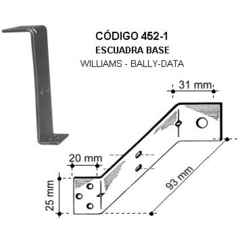 Esc. base :  3 agujeros